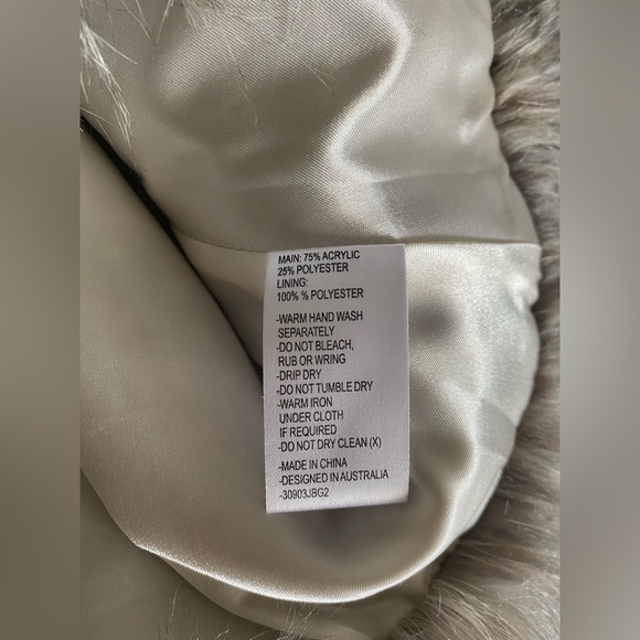 Bardot Junior silver/grey faux fur jacket - Picture 7 of 8